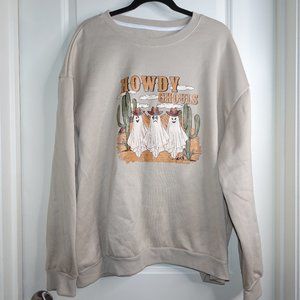 Shein Curve Desert Ghosts Sweatshirt